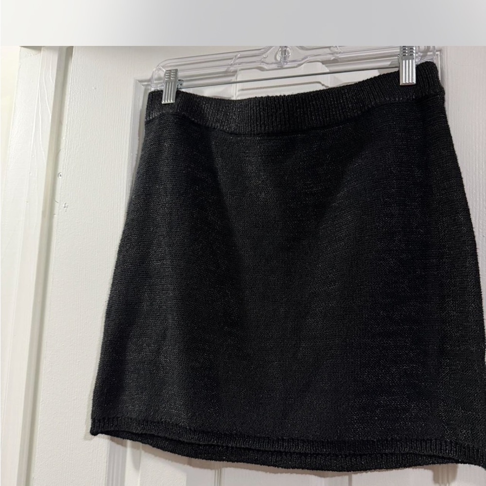 Wild Fable Classic Black Knit Mini Skirt - Timeless Women's Staple M NWOT
